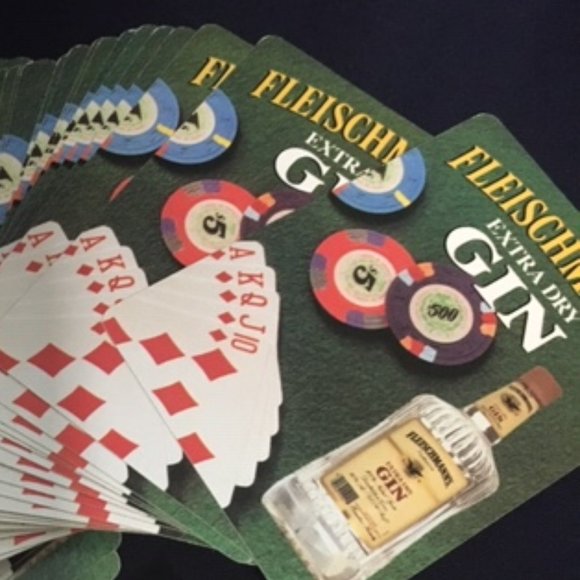 VTG 1992 Fleischmann's Extra Dry Gin Playing Deck Cards Poker Size - Picture 4 of 10